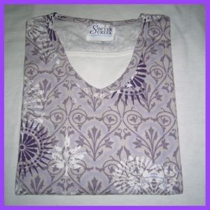 😎Batik Print V-Neck Top